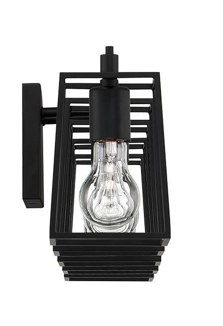 Dunn Five Light Vanity in Flat Black