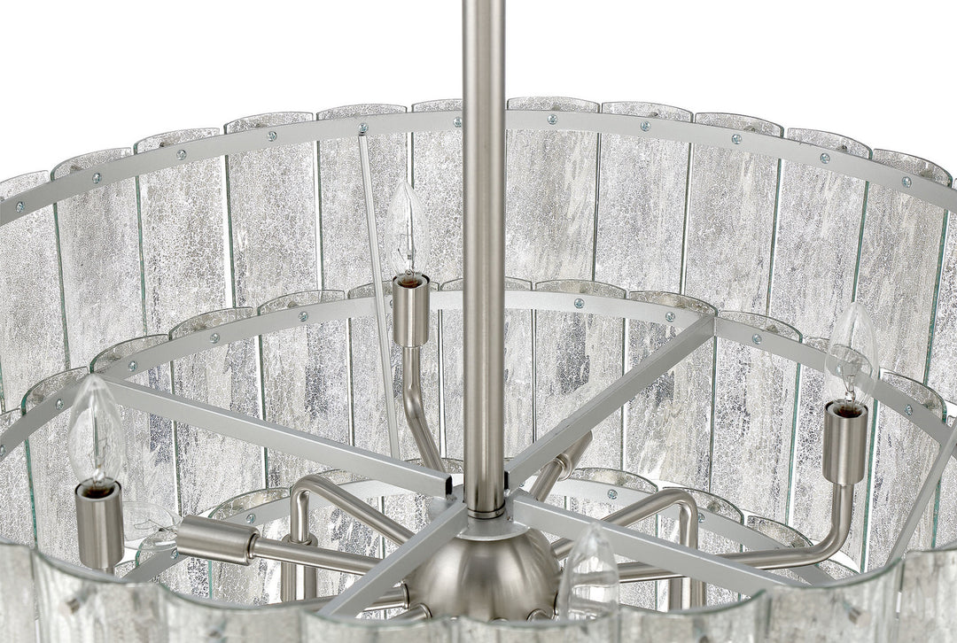 Museo 12 Light Pendant in Brushed Polished Nickel