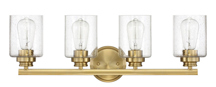 Bolden Four Light Vanity in Satin Brass