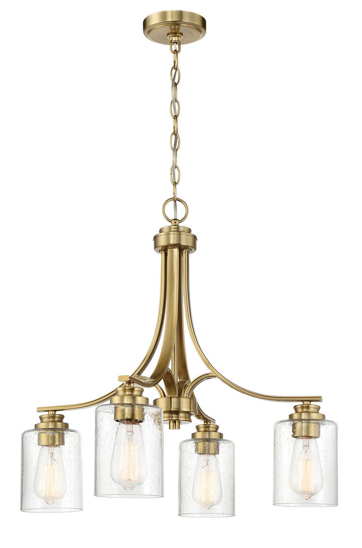 Bolden Four Light Chandelier in Satin Brass