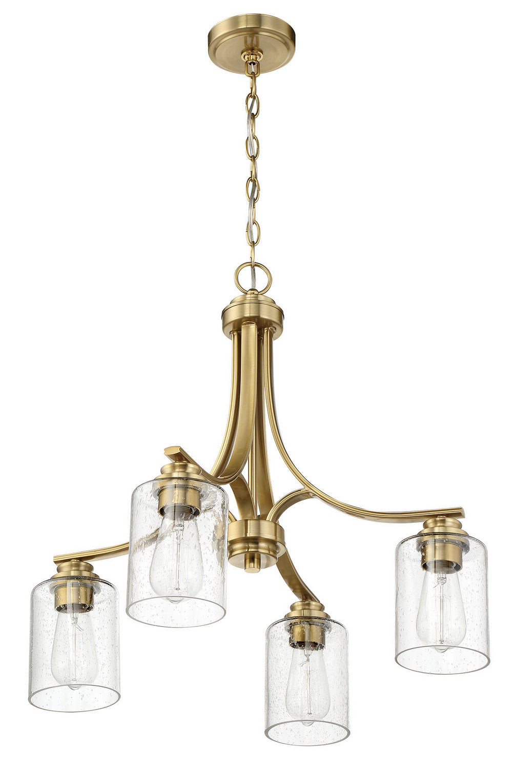 Bolden Four Light Chandelier in Satin Brass