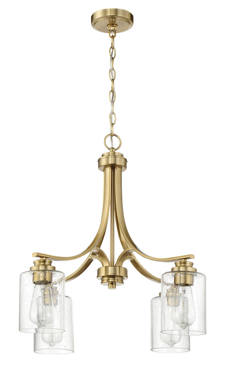 Bolden Four Light Chandelier in Satin Brass