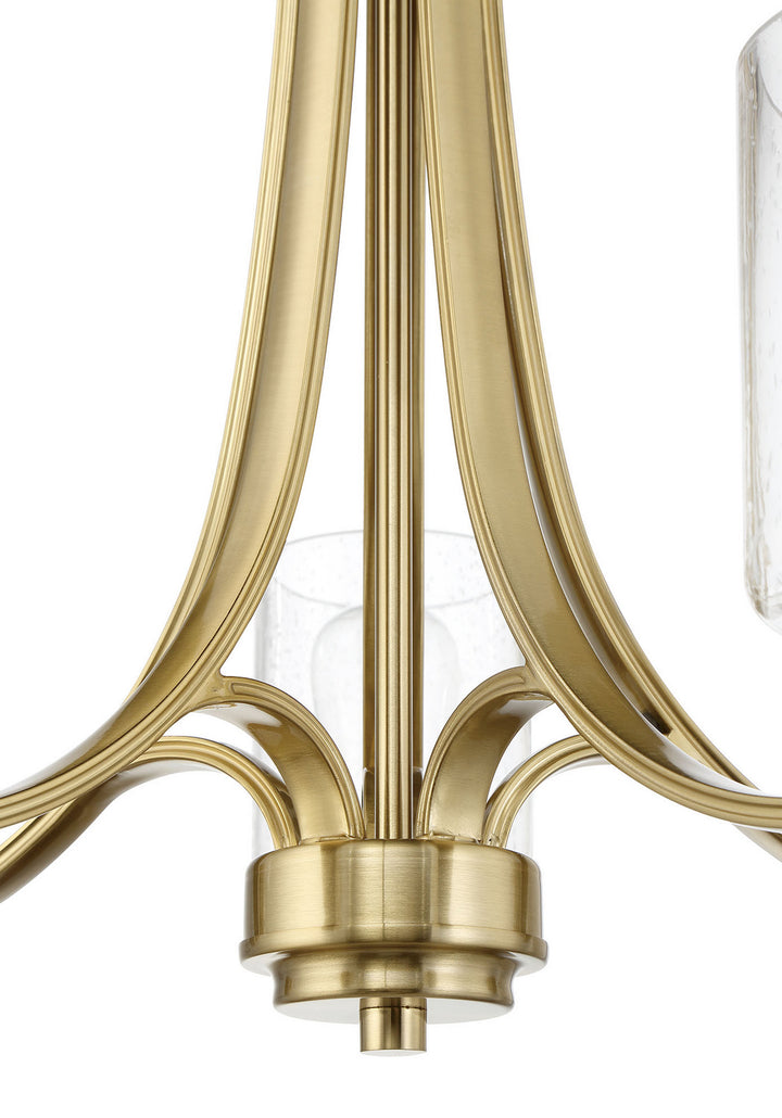 Bolden Five Light Chandelier in Satin Brass