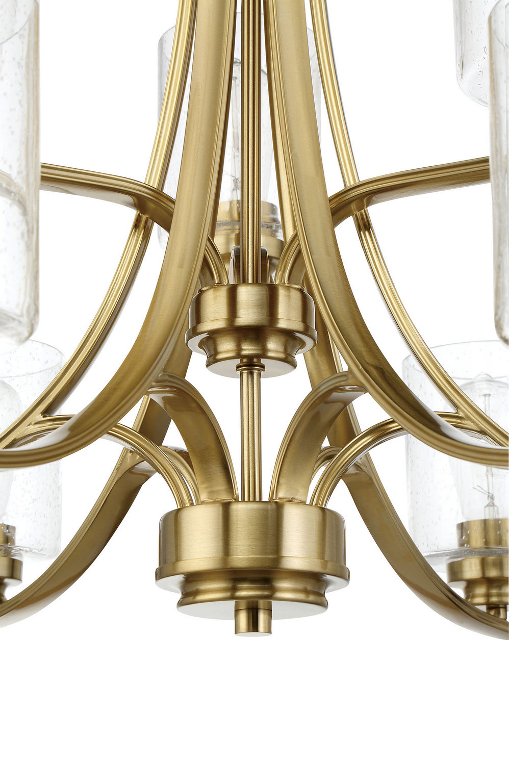 Bolden Nine Light Chandelier in Satin Brass