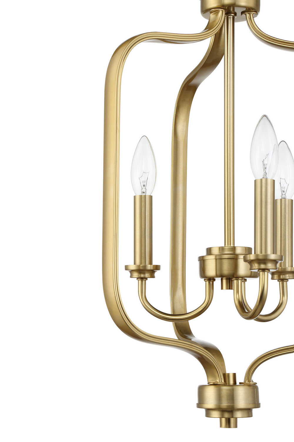 Bolden Three Light Foyer Pendant in Satin Brass