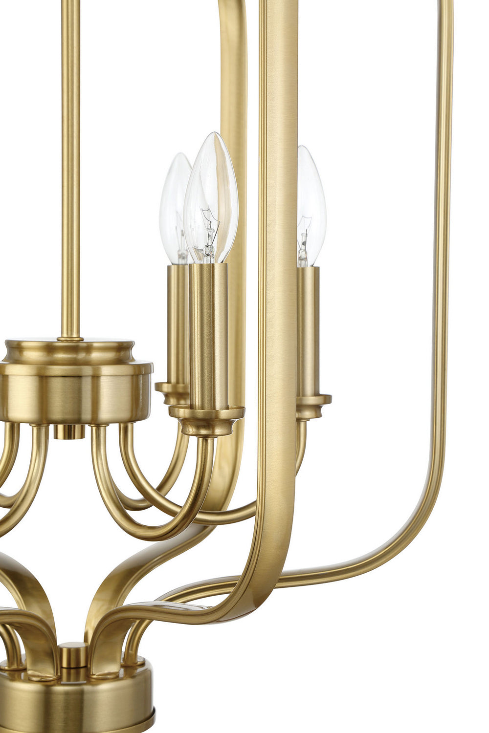 Bolden Six Light Foyer Chandelier in Satin Brass