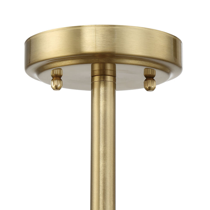 Bolden Two Light Convertible Semi Flush in Satin Brass