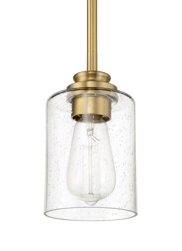 Bolden One Light Mini Pendant in Satin Brass