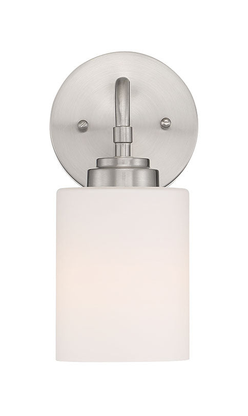 Stowe One Light Wall Sconce in Brushed Polished Nickel