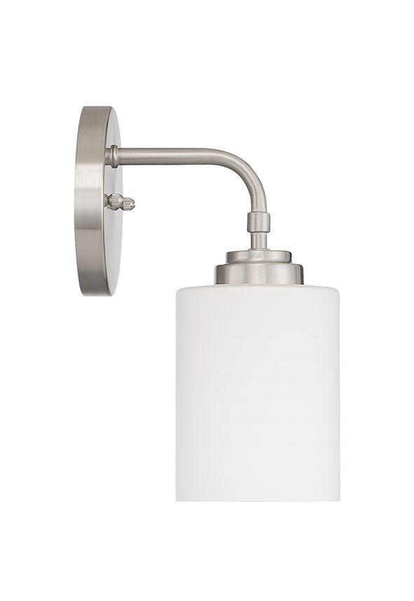 Stowe One Light Wall Sconce in Brushed Polished Nickel