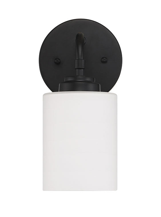 Stowe One Light Wall Sconce in Flat Black