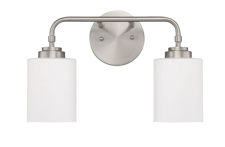 Stowe Two Light Vanity in Brushed Polished Nickel