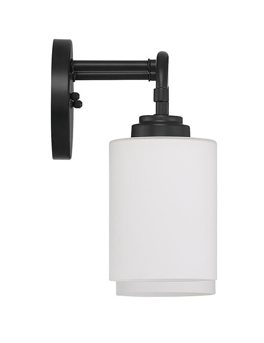 Stowe Two Light Vanity in Flat Black