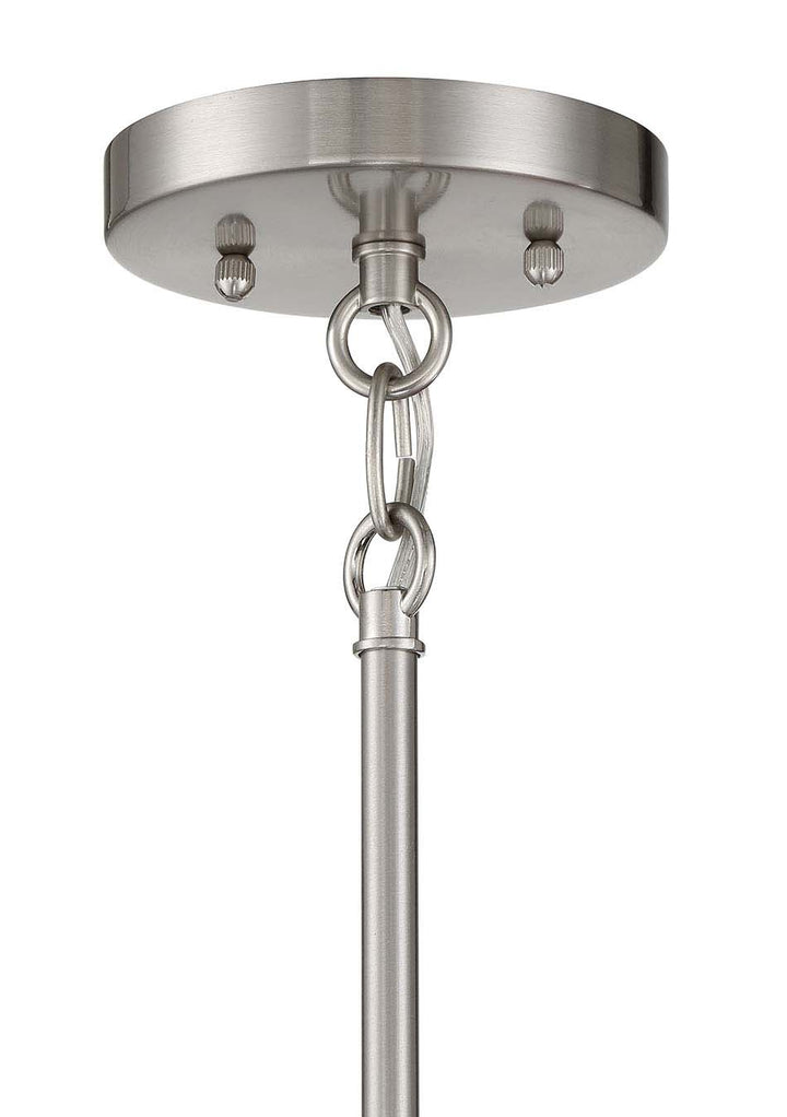 Stowe Four Light Foyer Pendant in Brushed Polished Nickel