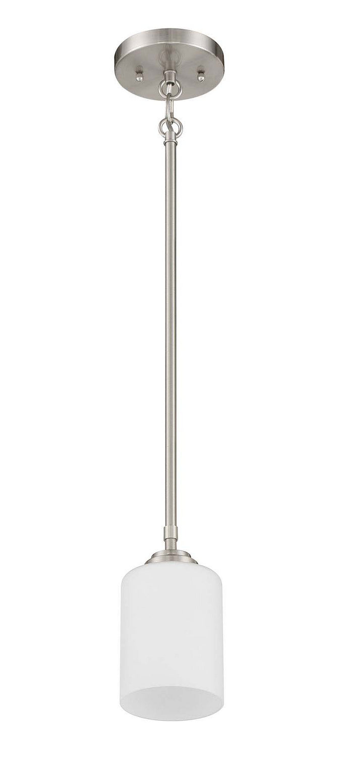 Stowe One Light Mini Pendant in Brushed Polished Nickel