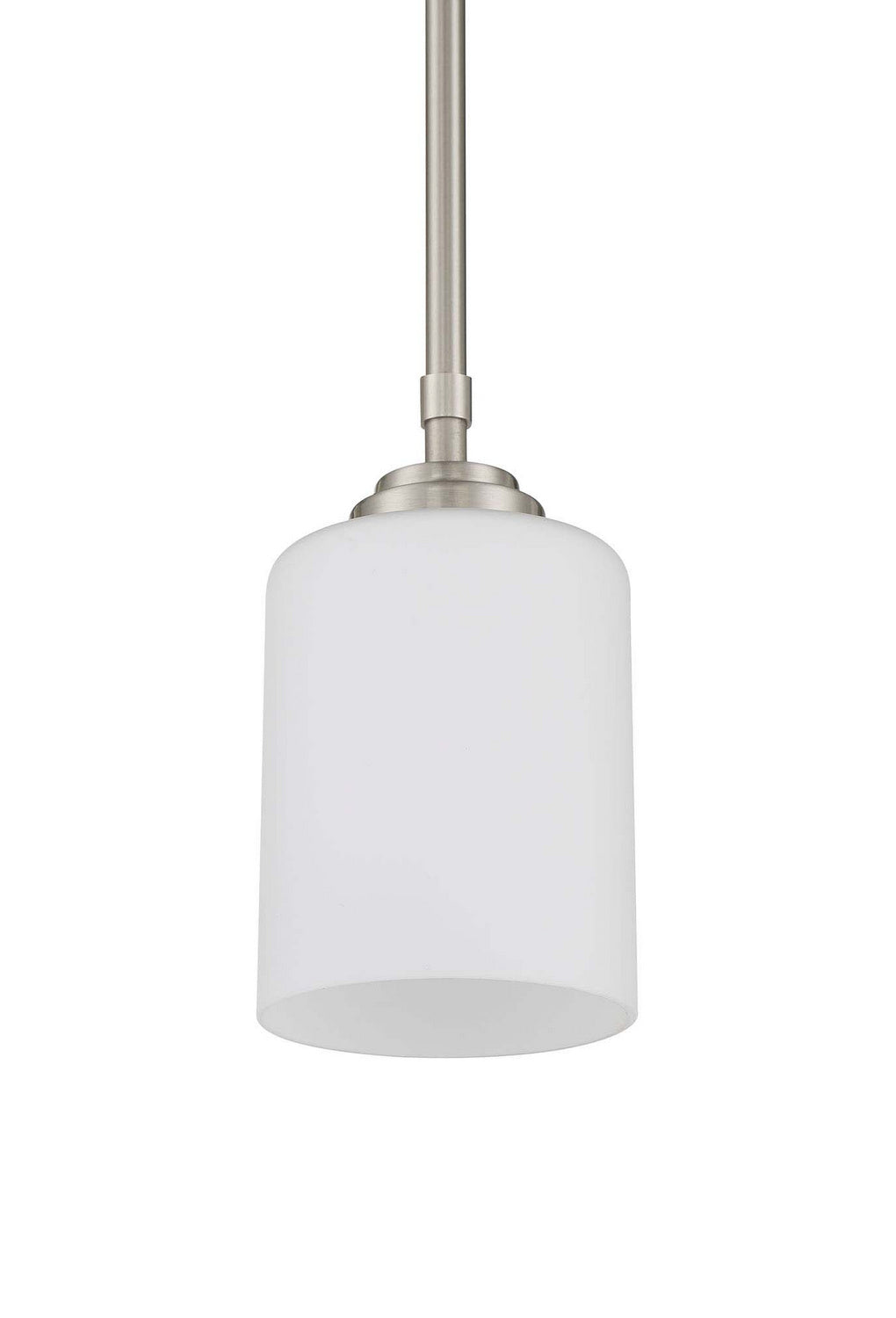 Stowe One Light Mini Pendant in Brushed Polished Nickel