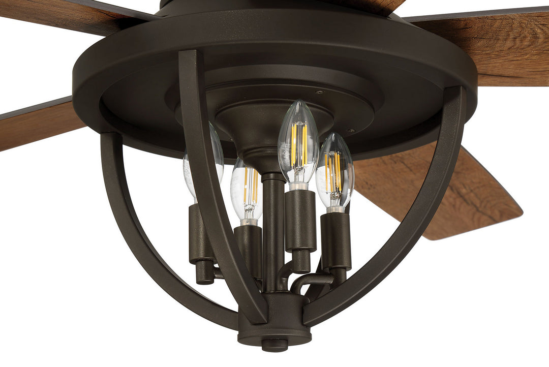 Craftmade Nash 56" Indoor/Outdoor Ceiling Fan with LED Light and Wall Control plus Remote