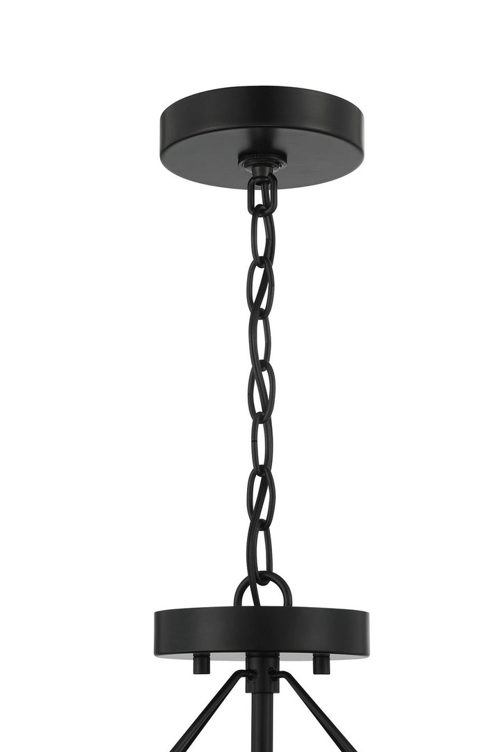 Oak Street Two Light Flushmount in Flat Black