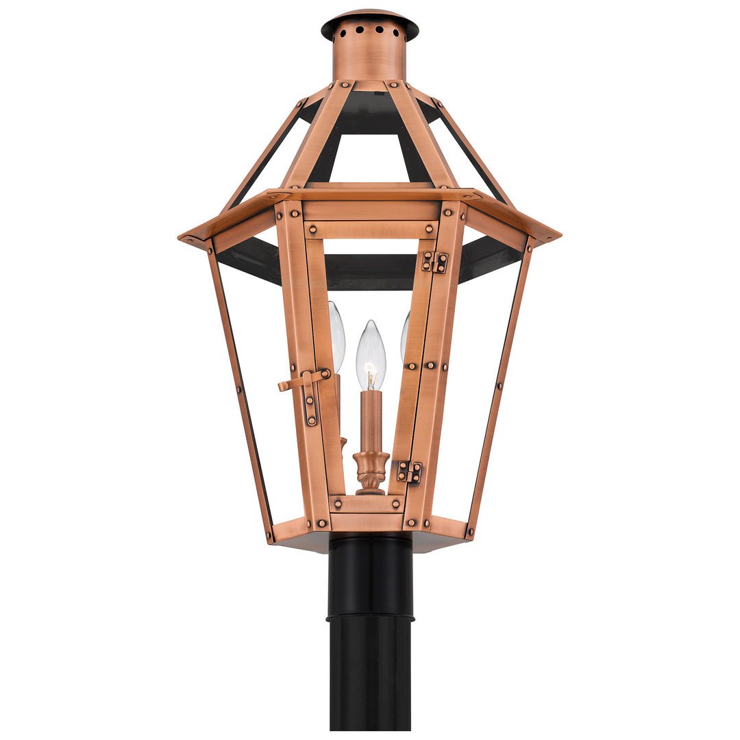 Quoizel Three Light Outdoor Post Lantern