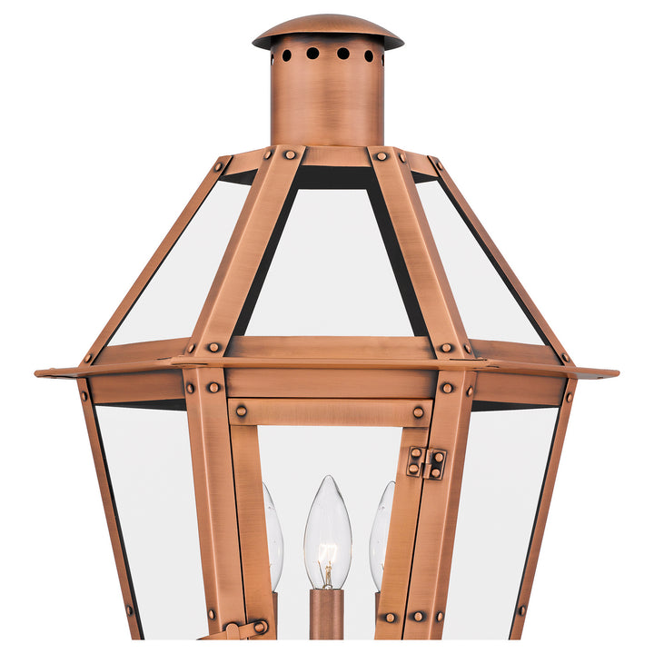 Quoizel Three Light Outdoor Post Lantern