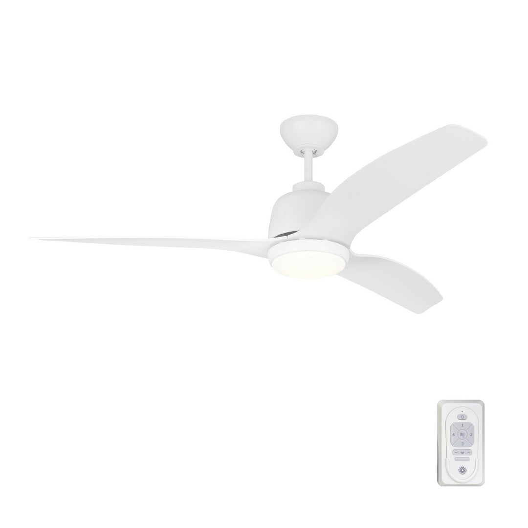 Visual Comfort Avila Coastal Marine Grade 54" Outdoor Ceiling Fan with 16W LED and Remote