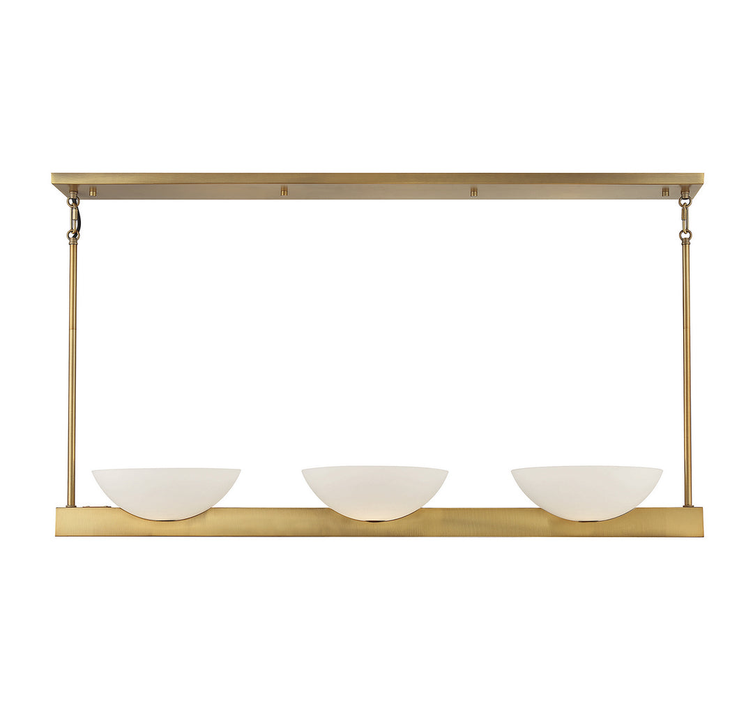 Savoy House Fallon Three Light Linear Chandelier