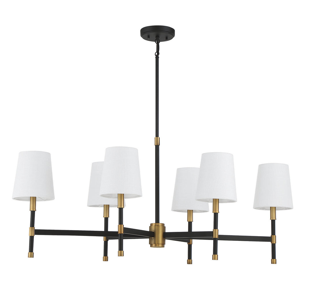 Savoy House Brody Six Light Linear Chandelier