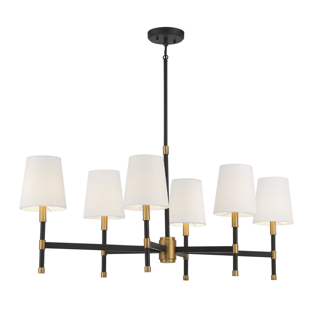 Savoy House Brody Six Light Linear Chandelier