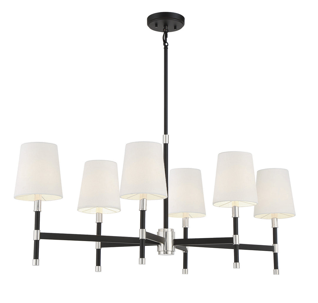 Savoy House Brody Six Light Linear Chandelier