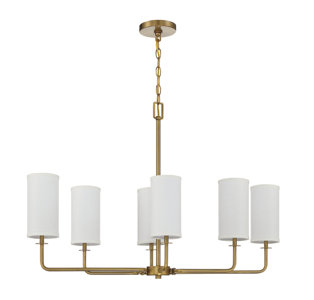 Savoy House Powell Six Light Linear Chandelier