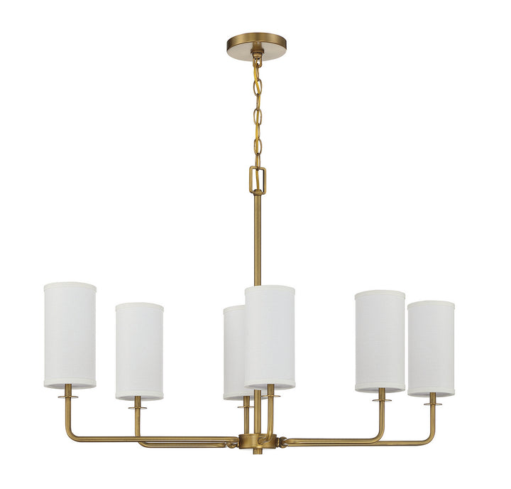 Savoy House Powell Six Light Linear Chandelier