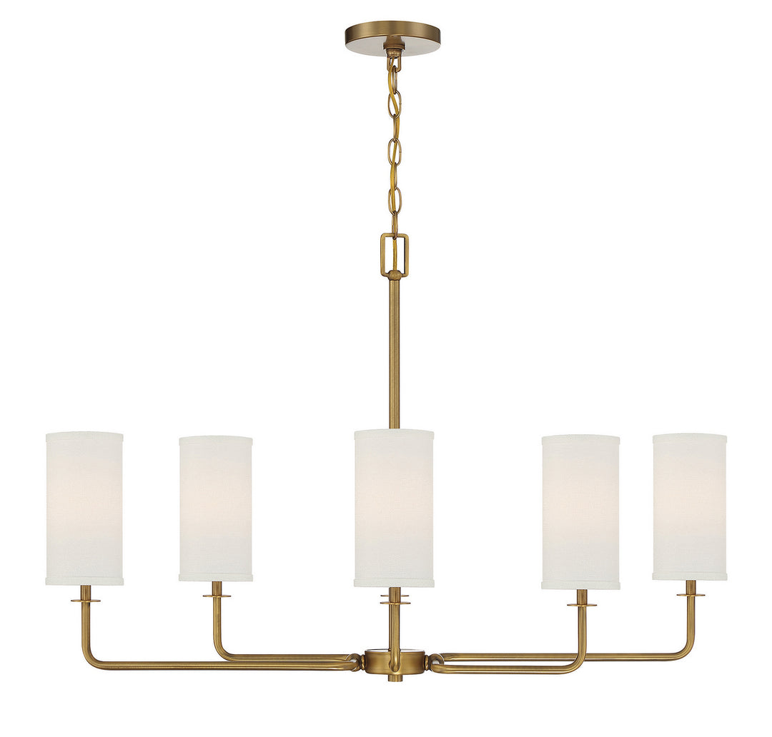 Savoy House Powell Six Light Linear Chandelier