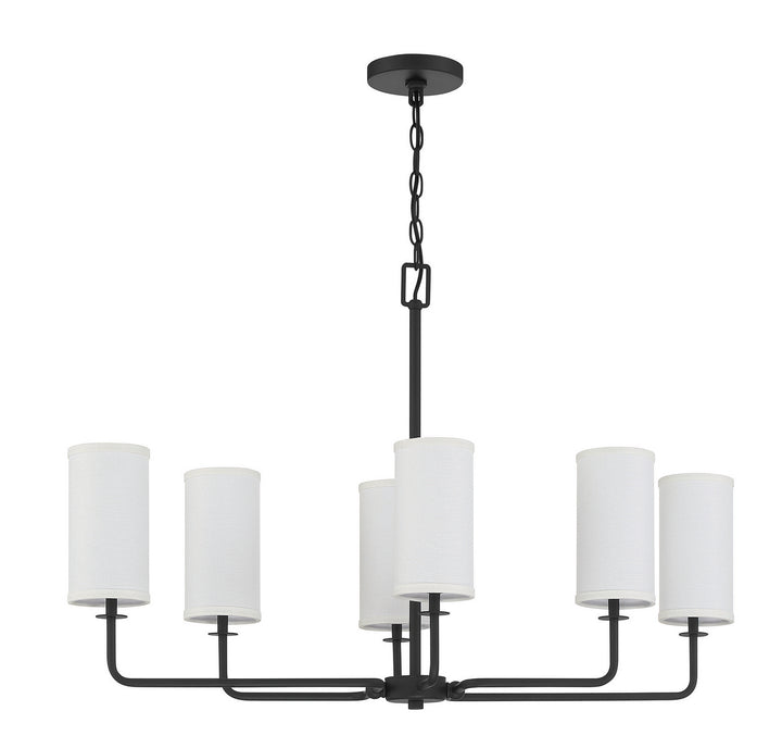 Savoy House Powell Six Light Linear Chandelier