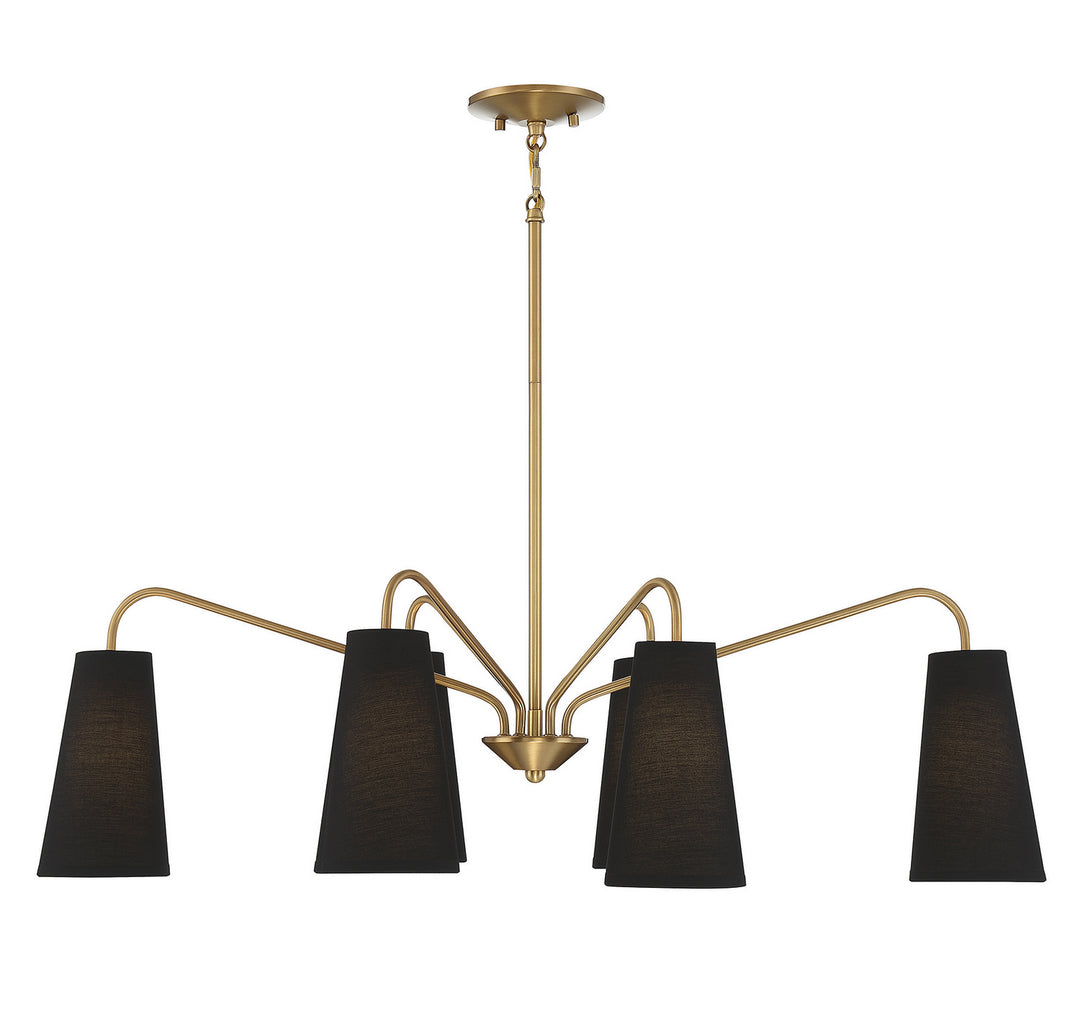 Savoy House Edgewood Six Light Linear Chandelier