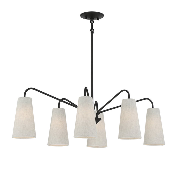 Savoy House Edgewood Six Light Linear Chandelier