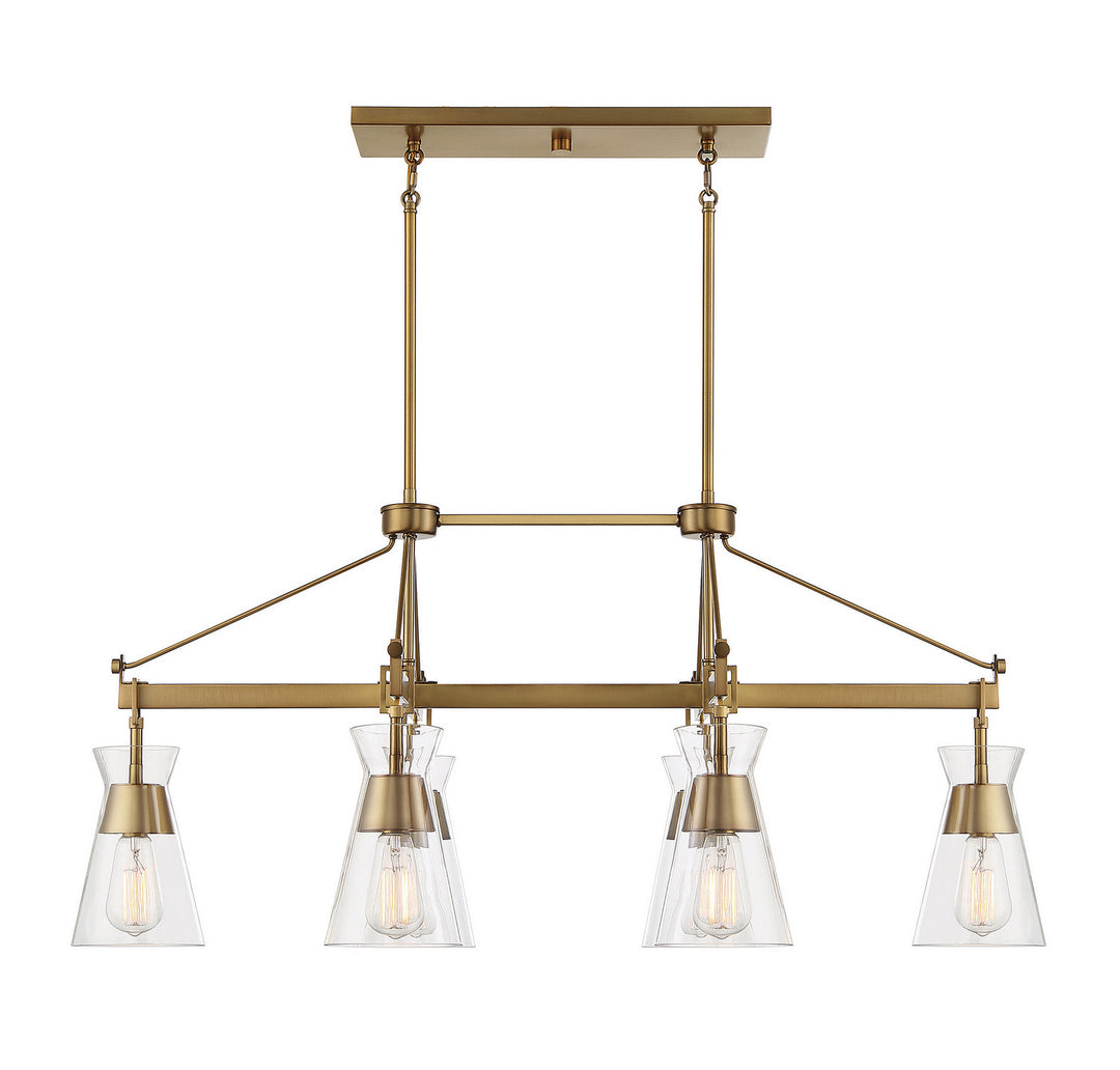 Savoy House Lakewood Six Light Linear Chandelier