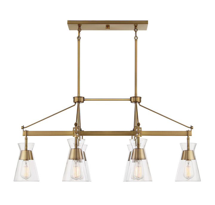 Savoy House Lakewood Six Light Linear Chandelier