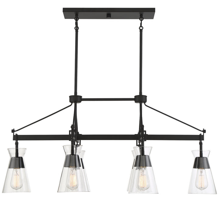 Savoy House Lakewood Six Light Linear Chandelier