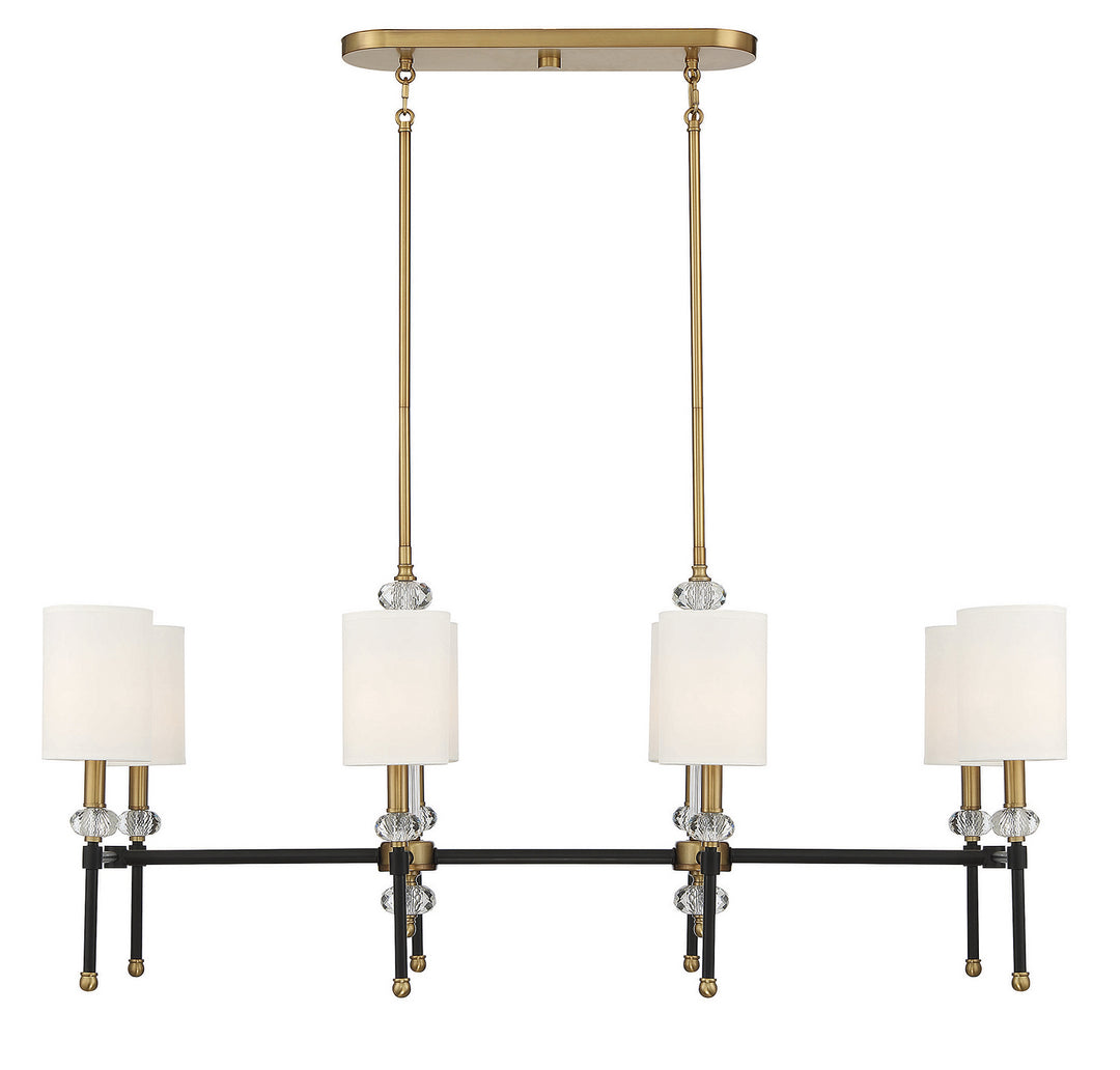 Savoy House Tivoli Eight Light Linear Chandelier