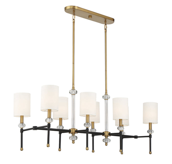 Savoy House Tivoli Eight Light Linear Chandelier