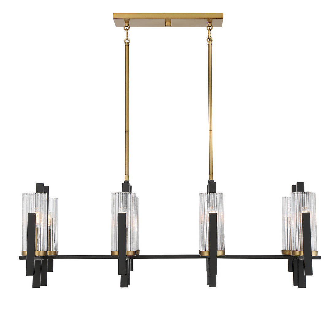 Savoy House Midland Eight Light Linear Chandelier