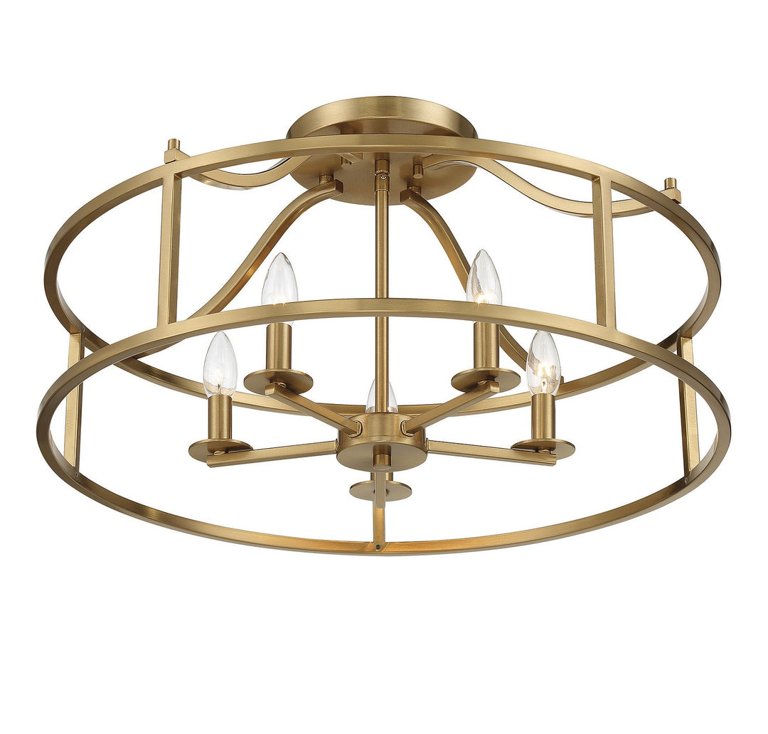 Savoy House Stockton Five Light Semi Flush Mount