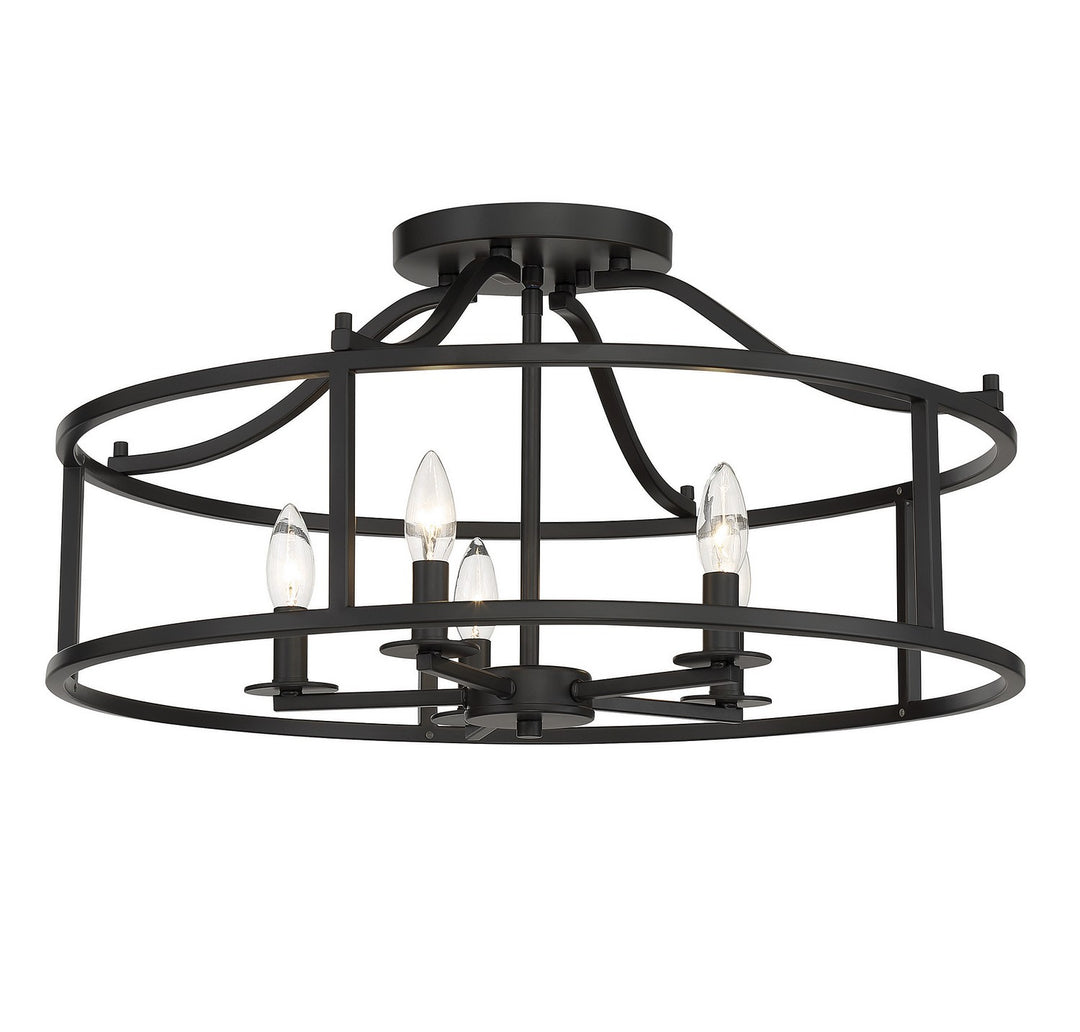 Savoy House Stockton Five Light Semi Flush Mount