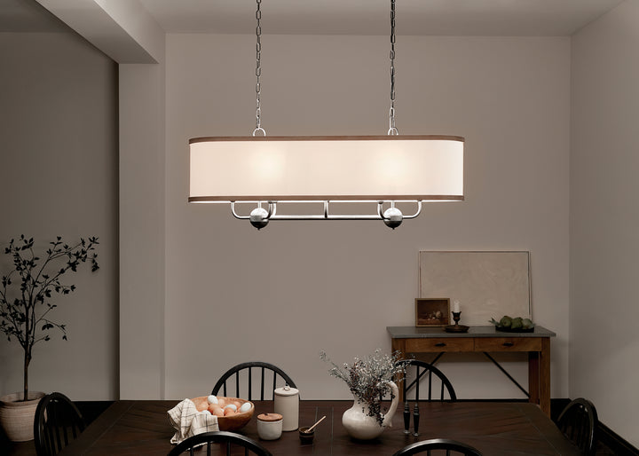 Kichler Eight Light Linear Chandelier