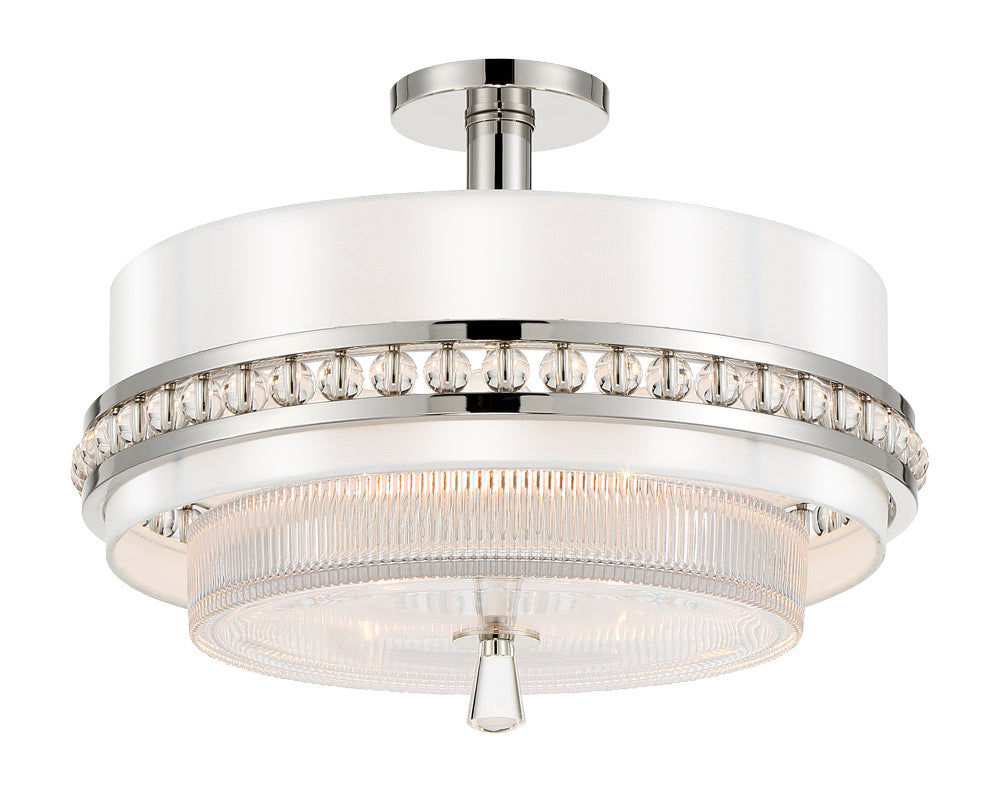 Metropolitan Three Light Convertible Semi Flush / Pendant