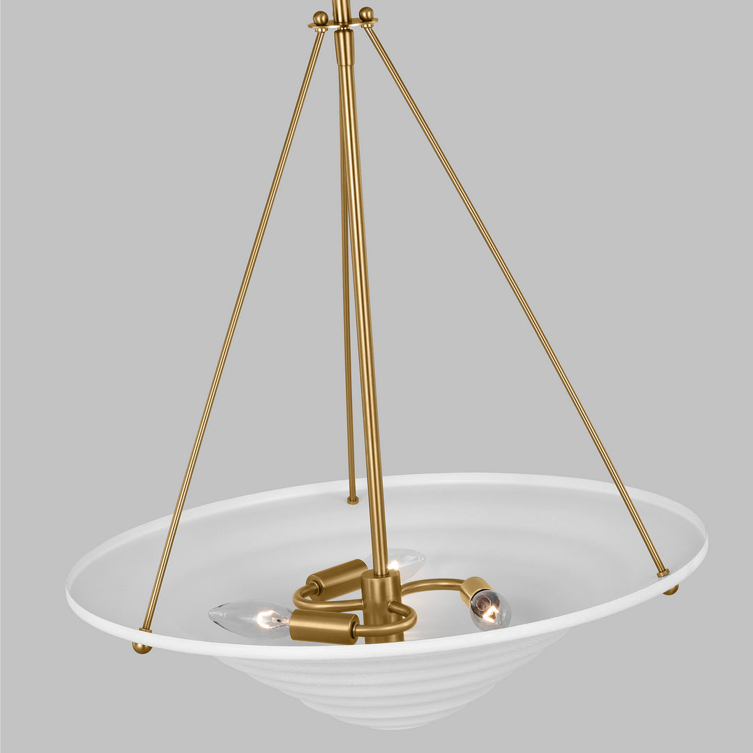 Visual Comfort Studio Three Light Pendant