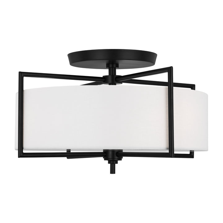 Visual Comfort Studio Three Light Semi-Flush Mount