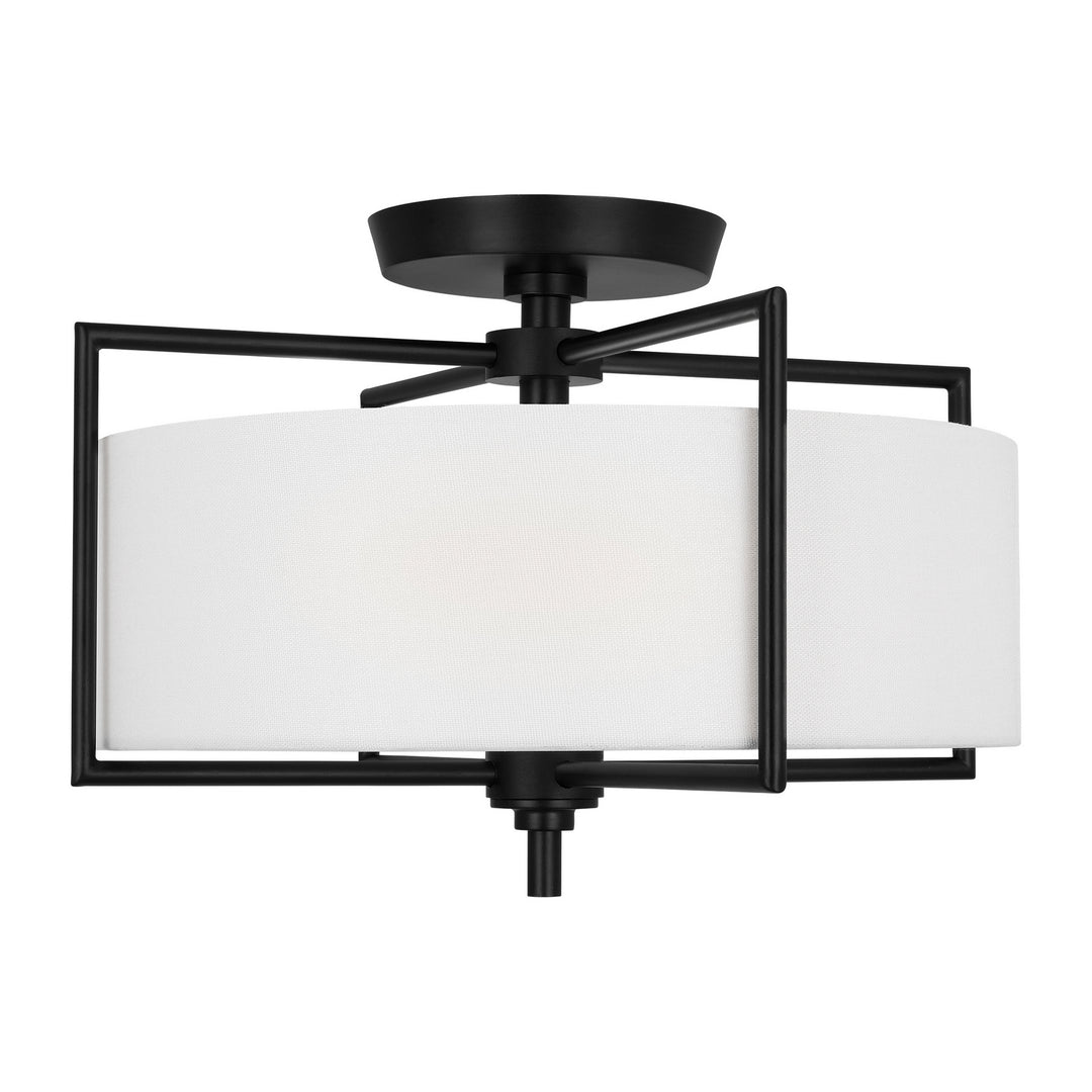 Visual Comfort Studio Two Light Semi-Flush Mount