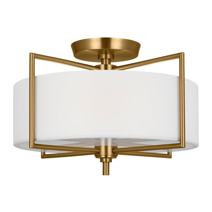 Visual Comfort Studio Two Light Semi-Flush Mount