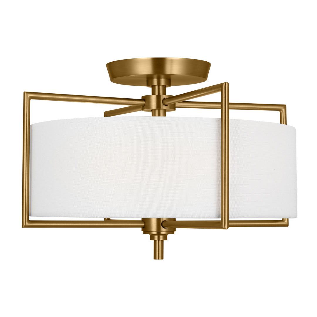 Visual Comfort Studio Two Light Semi-Flush Mount